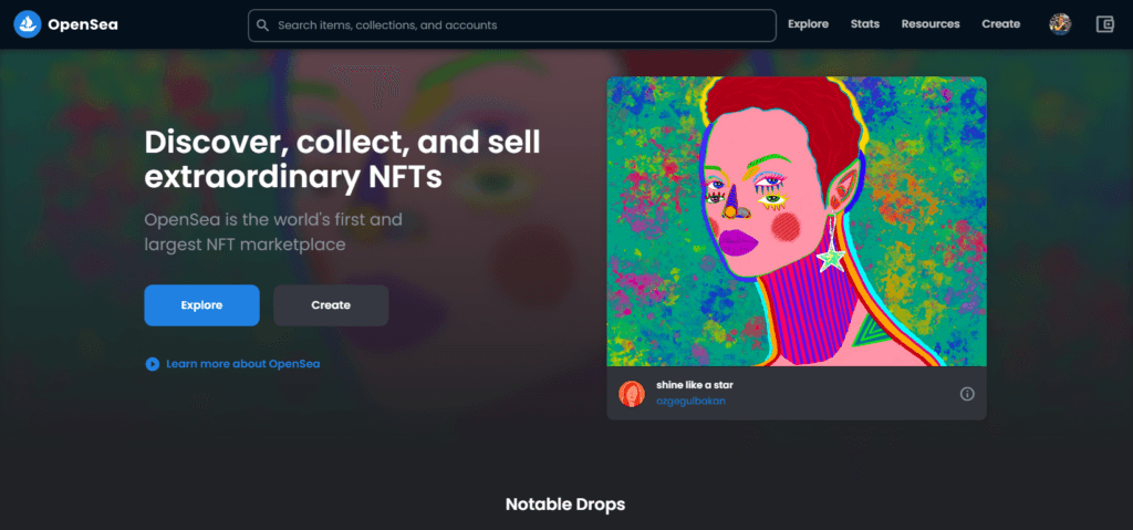 OpenSea, the largest NFT platform, runs on top of Next.js